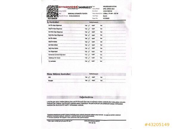 Galeriden Opel Corsa 1.4 Twinport Essentia 2012 Model İzmir