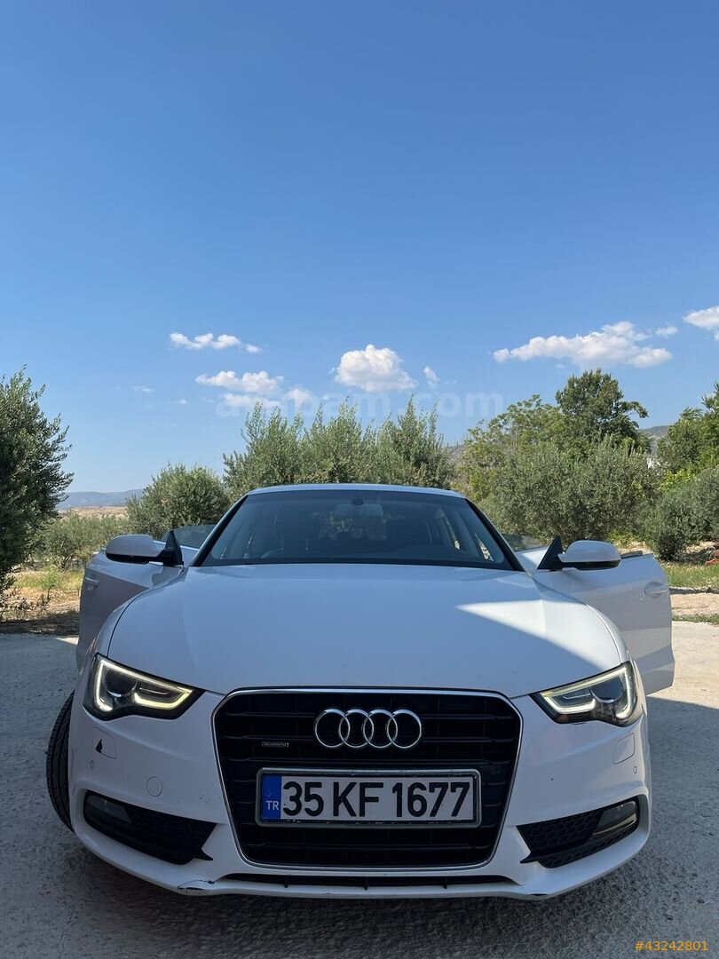 Galeriden Audi A5 Sportback 2.0 TDI Quattro 2016 Model Denizli 220.000 km Beyaz 3
