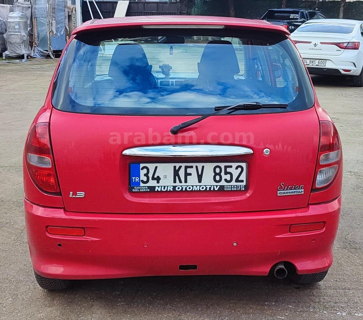 Sahibinden Daihatsu Sirion 1.3 2005 Model İstanbul 217.500 km Kırmızı 4