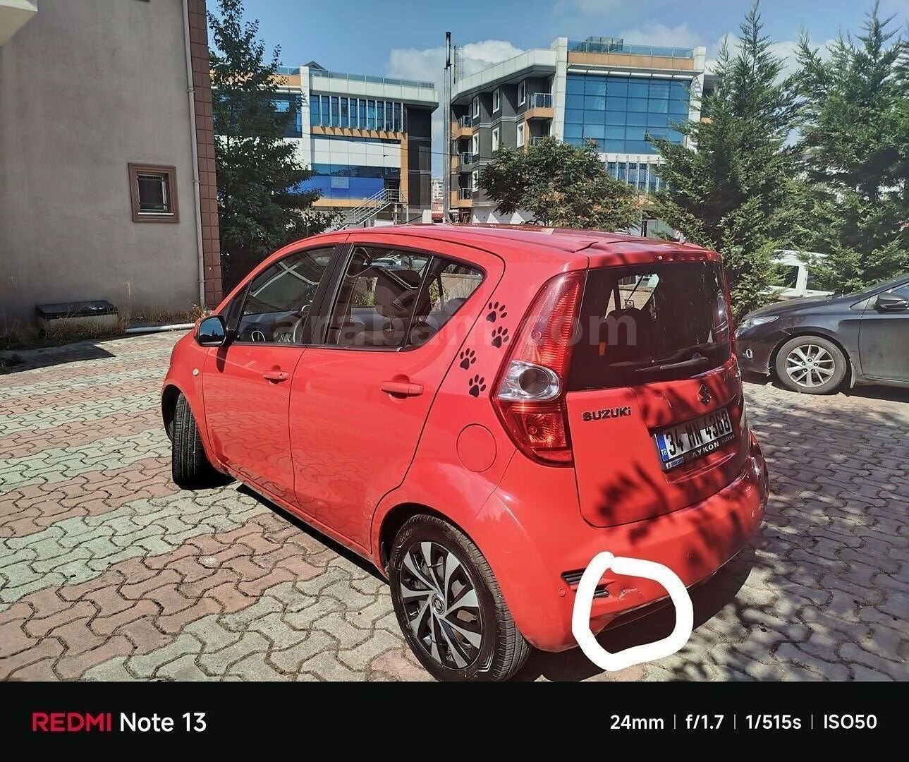 7 Yıllık Sahibinden Kırmızı Otomatik Suzuki Splash 1.2 GLS 2013 tescilli 2