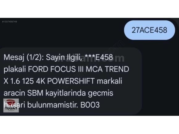 Galeriden Ford Focus 1.6 Ti-VCT Trend X 2018 Model Gaziantep