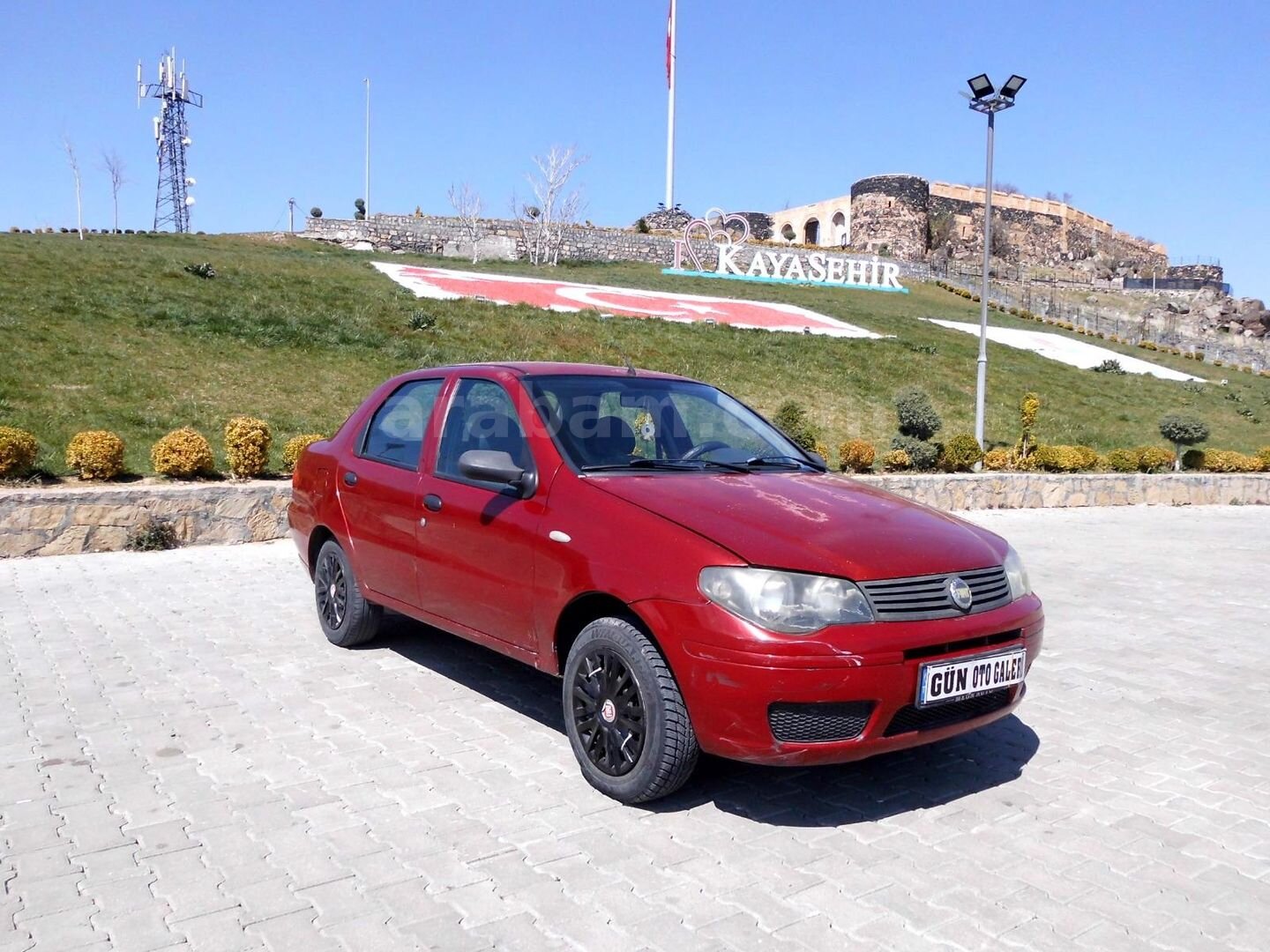 Galeriden Fiat Albea Sole 1.4 Fire Active 2008 Model Nevşehir 230.000 km Bordo 2