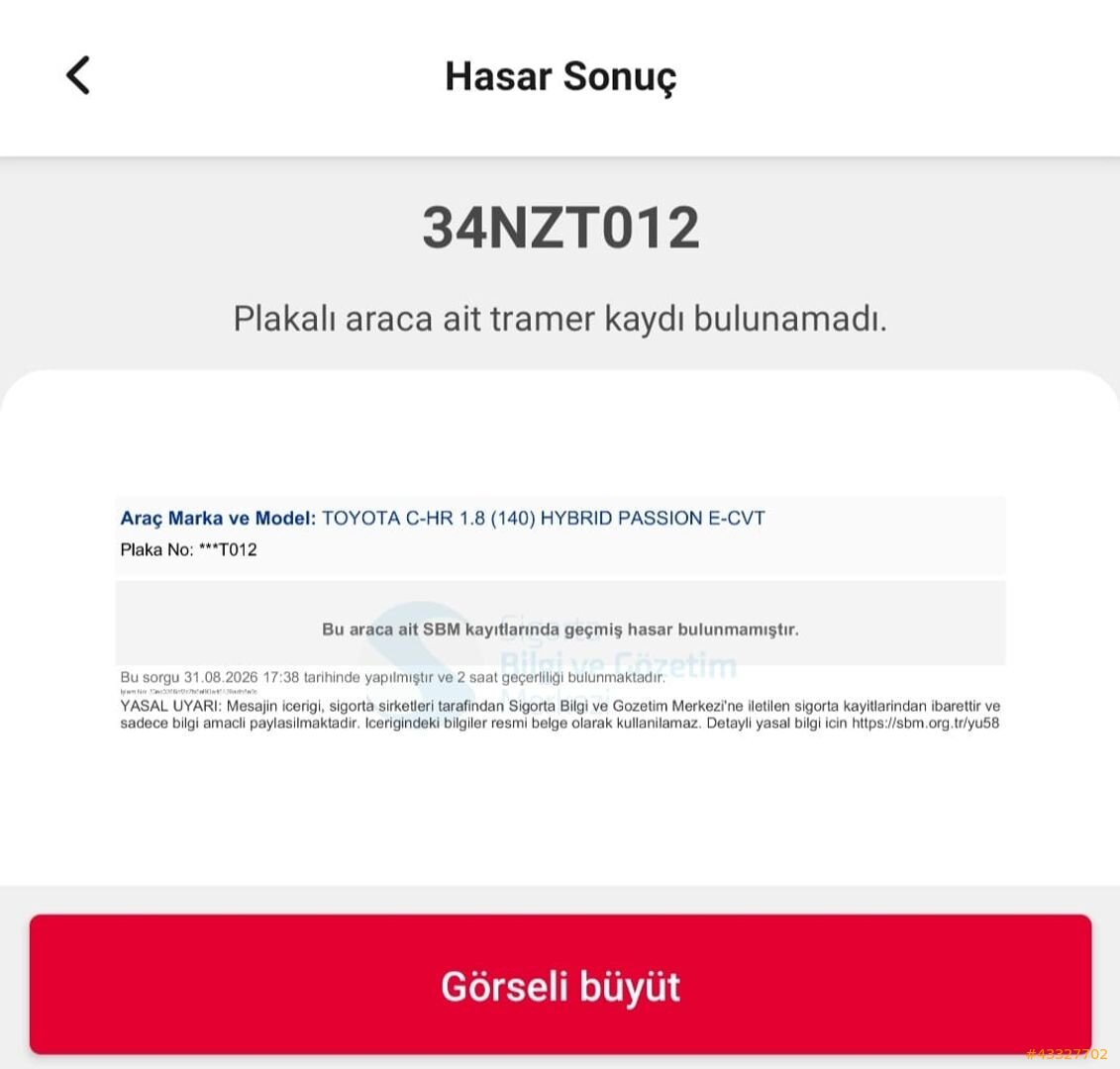 CAM TAVAN C-HR 2024 Hybrid 26Bin Km BOYASIZ Fabrika Garantili 2
