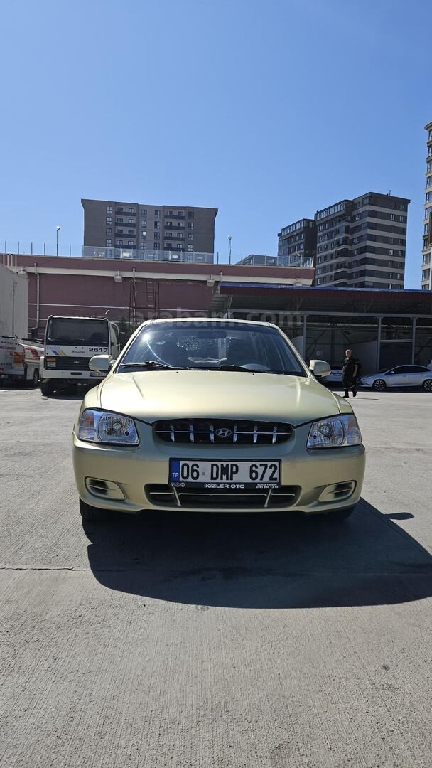 Sahibinden Hyundai Accent 1.3 LS 2000 Model Ankara 280.000 km Sarı 5