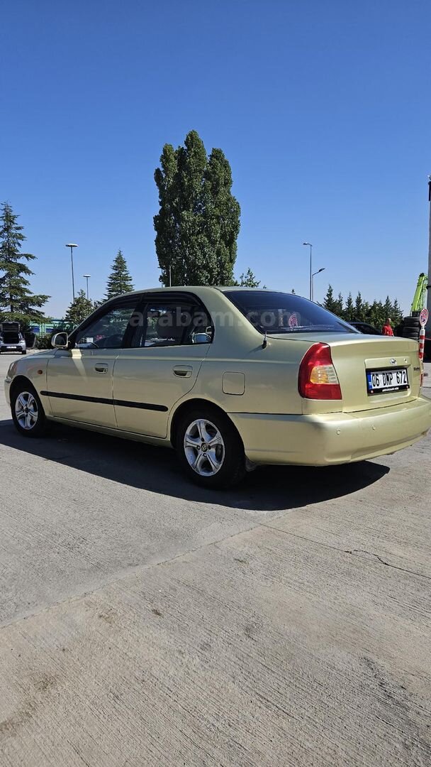 Sahibinden Hyundai Accent 1.3 LS 2000 Model Ankara 280.000 km Sarı 2