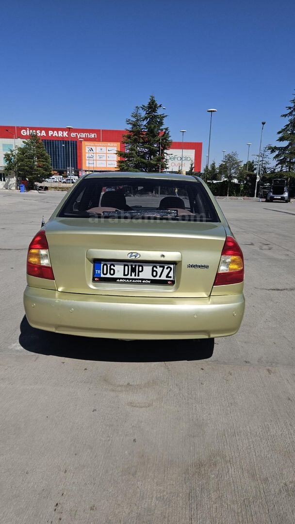 Sahibinden Hyundai Accent 1.3 LS 2000 Model Ankara 280.000 km Sarı 4