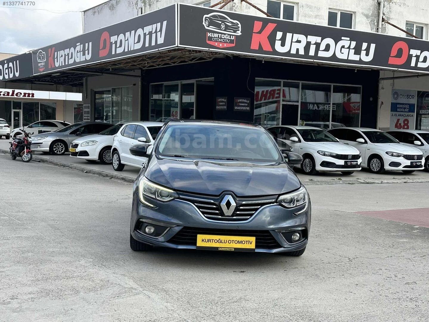 Galeriden Renault Megane 1.5 dCi Touch Plus 2017 Model Samsun 176.000 km Gri 2