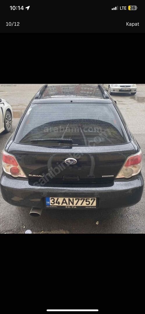 Sahibinden Subaru Impreza 1.5 Active 2007 Model Eskişehir 192.000 km Siyah 3