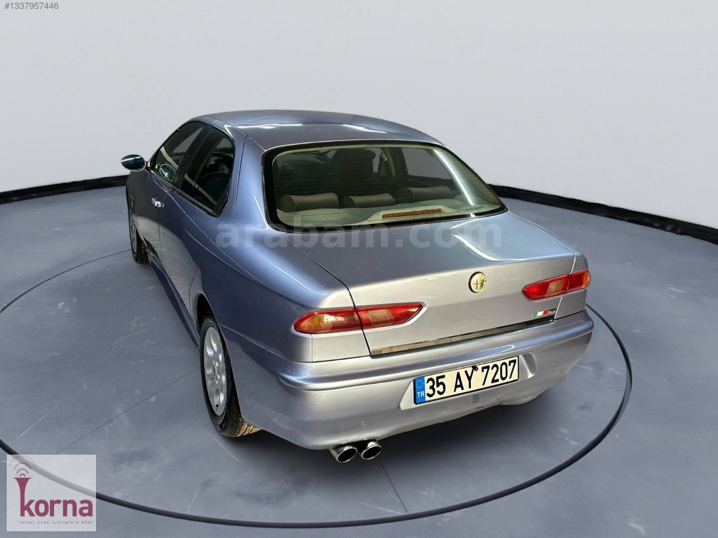 Galeriden Alfa Romeo 156 2.0 TS 1998 Model İzmir 274.750 km Mavi 6