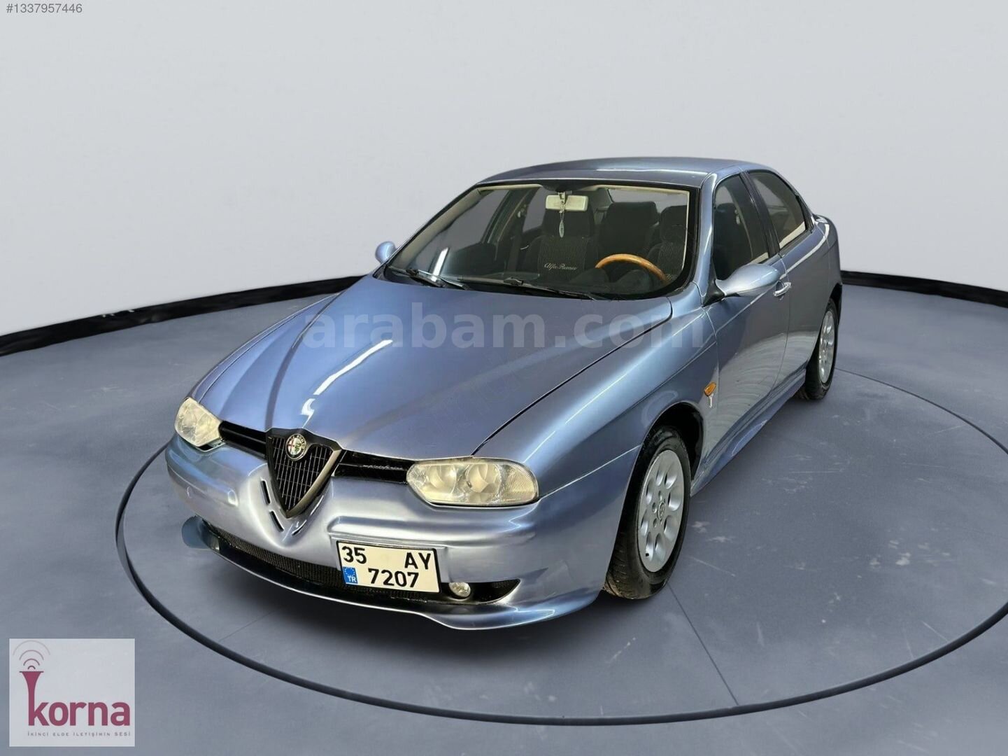 Galeriden Alfa Romeo 156 2.0 TS 1998 Model İzmir 274.750 km Mavi 3