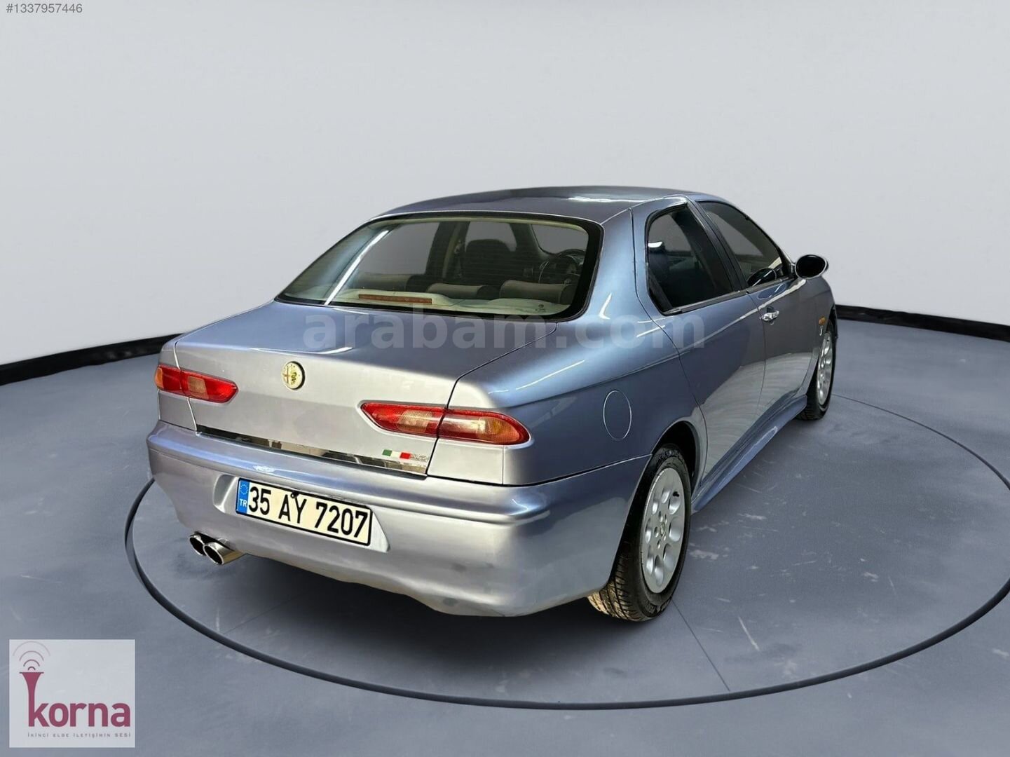 Galeriden Alfa Romeo 156 2.0 TS 1998 Model İzmir 274.750 km Mavi 5