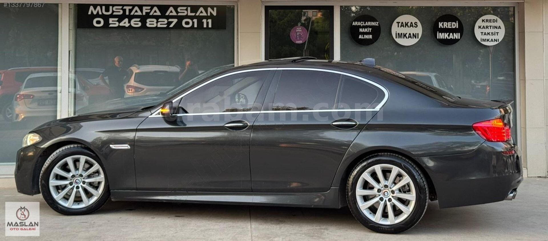 Galeriden BMW 5 Serisi 520i Premium 2014 Model Antalya 200.000 km Füme 7