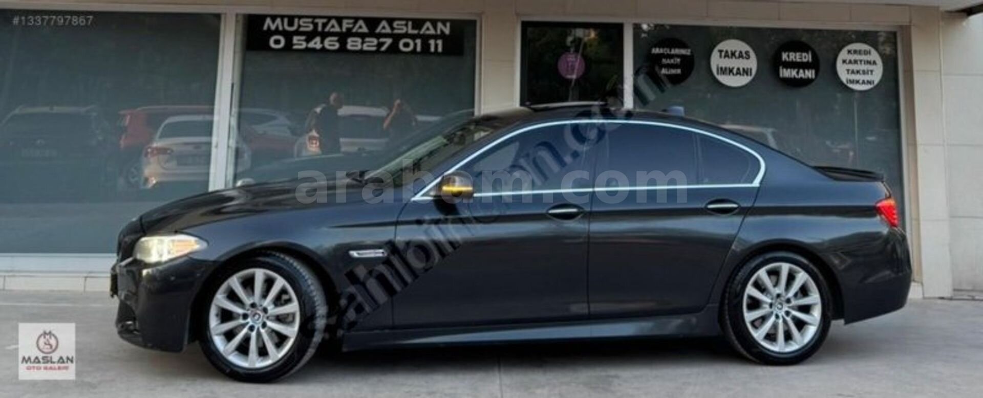 Galeriden BMW 5 Serisi 520i Premium 2014 Model Antalya 200.000 km Füme 4