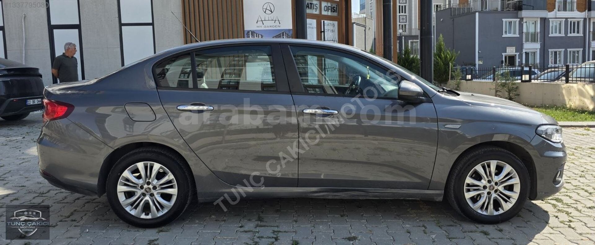 Galeriden Fiat Egea 1.4 Fire Easy Plus 2017 Model Edirne 123.000 km Füme 5