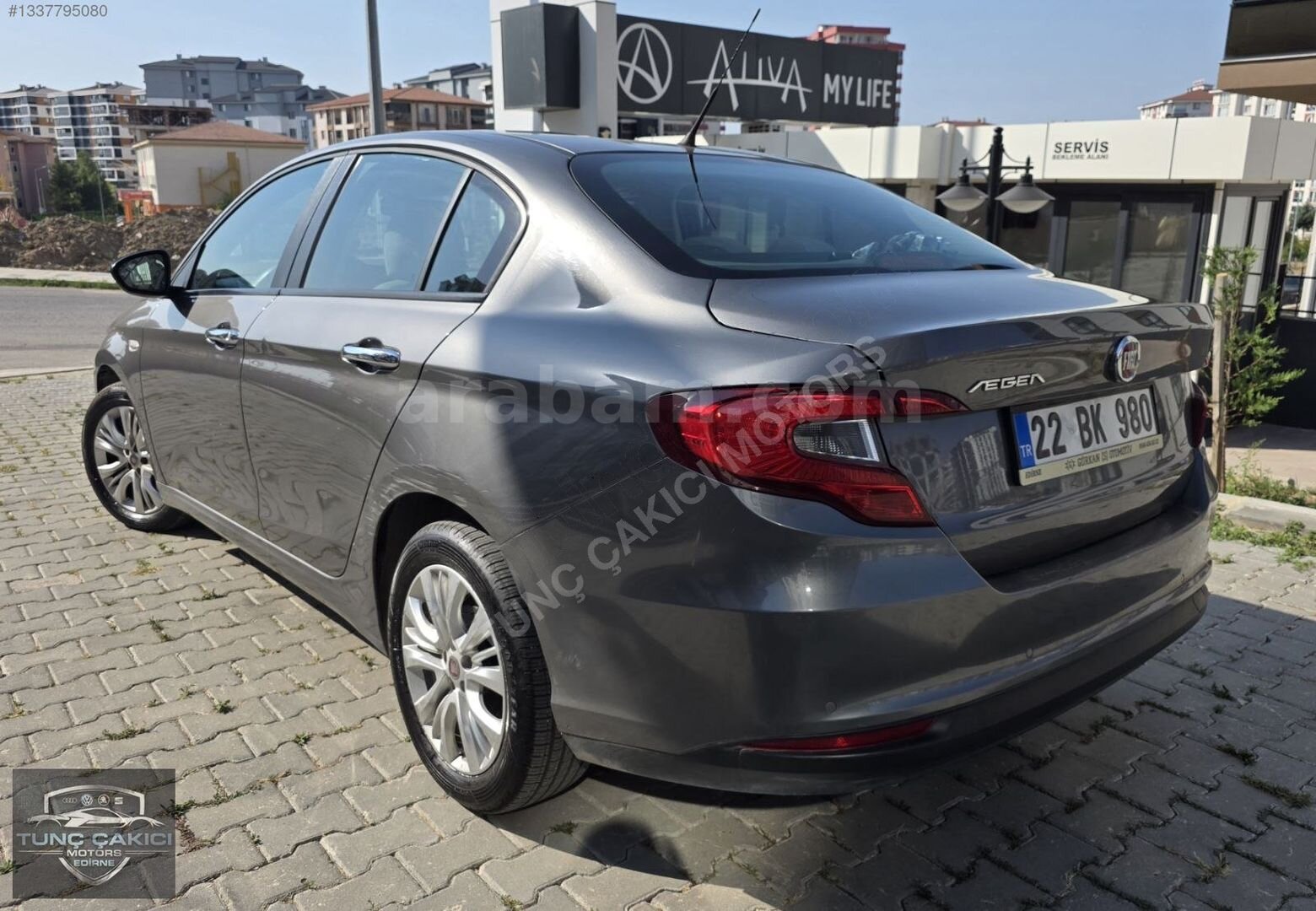 Galeriden Fiat Egea 1.4 Fire Easy Plus 2017 Model Edirne 123.000 km Füme 4
