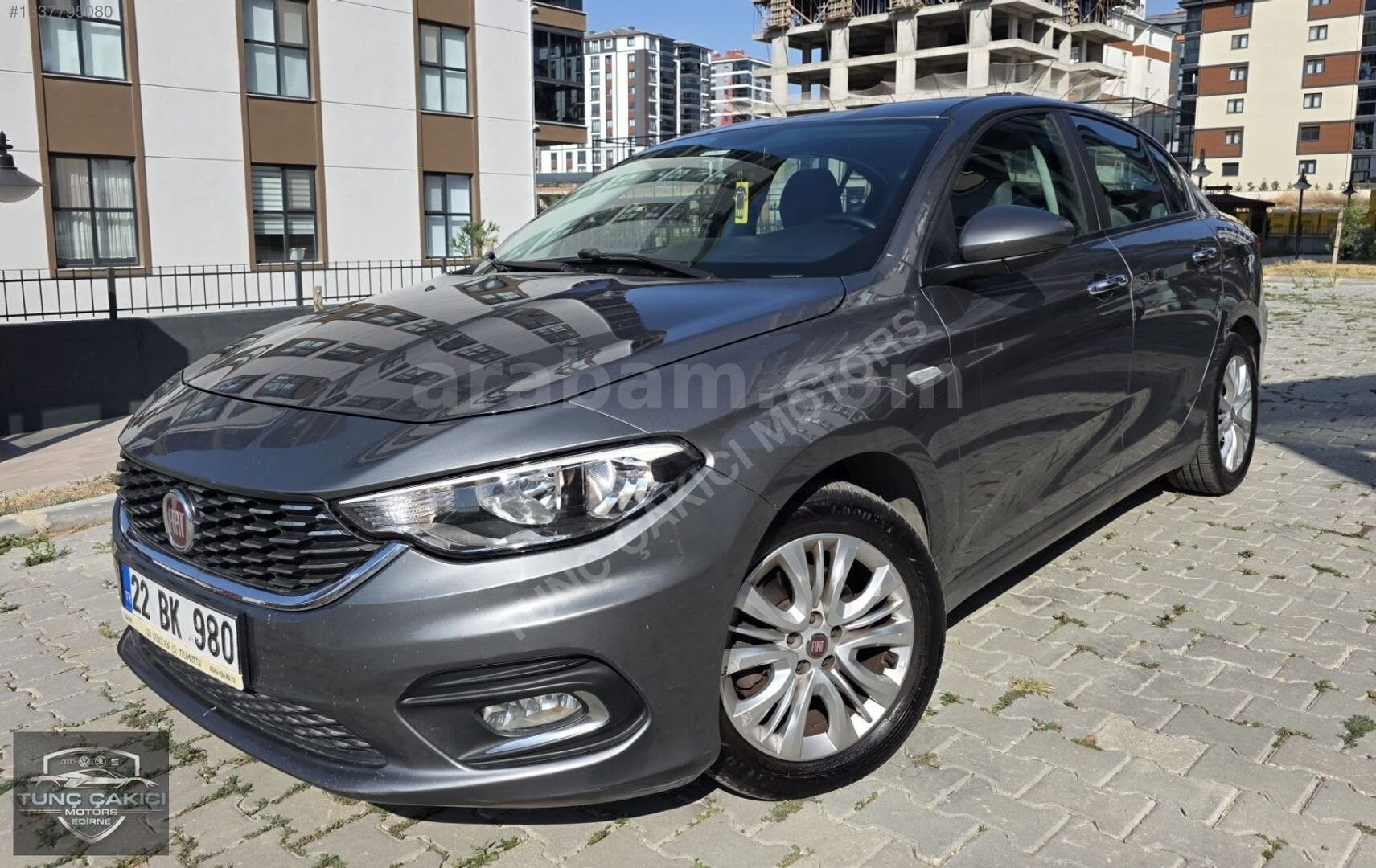 Galeriden Fiat Egea 1.4 Fire Easy Plus 2017 Model Edirne 123.000 km Füme 2