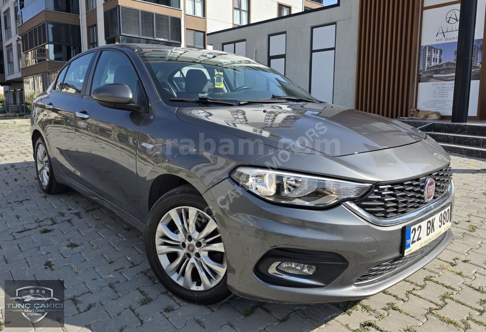 Galeriden Fiat Egea 1.4 Fire Easy Plus 2017 Model Edirne 123.000 km Füme 1