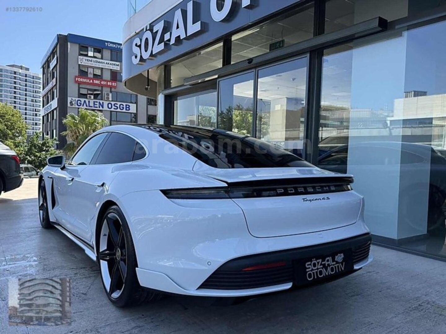 Galeriden Porsche Taycan Elektrik 4S Performance Plus 2022 Model İstanbul 14.000 km Beyaz 7