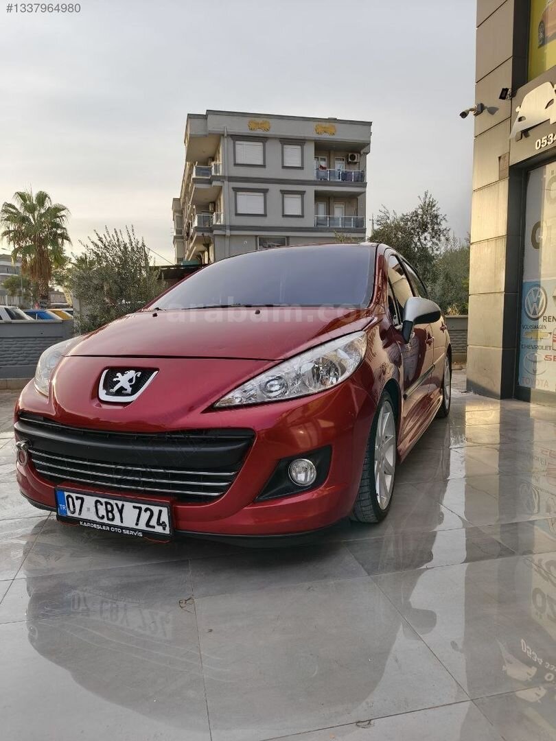 Galeriden Peugeot 207 1.4 HDi Trendy 2007 Model Antalya 330.000 km Kırmızı 7