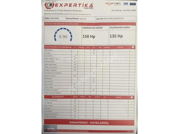 Galeriden Audi Q3 1.4 TFSi 2015 Model İstanbul 108.000 KM Kırmızı