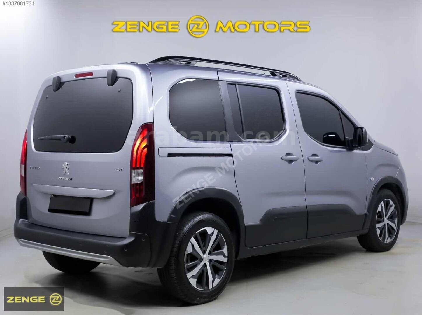 Galeriden Peugeot Rifter 1.5 BlueHDI GT 2023 Model İstanbul 60.000 km Gri 5