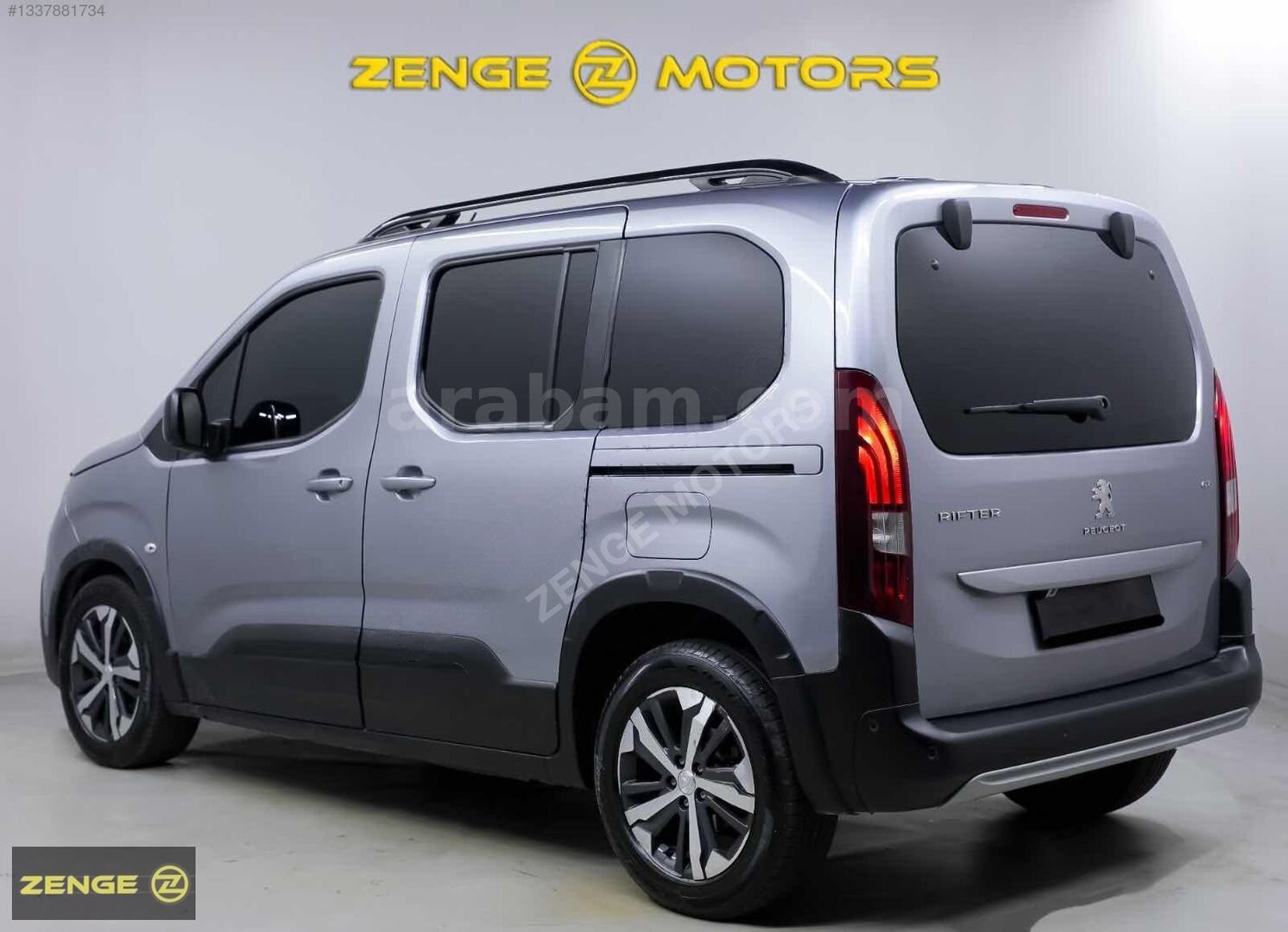 Galeriden Peugeot Rifter 1.5 BlueHDI GT 2023 Model İstanbul 60.000 km Gri 7