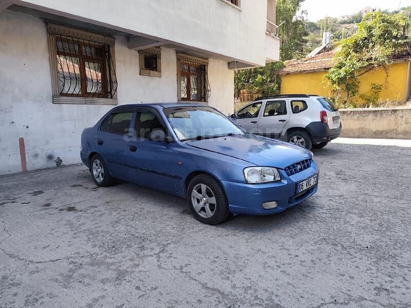 Sahibinden Hyundai Accent 1.5 1.5i GLS 2002 Model Ankara 429.000 km Mavi