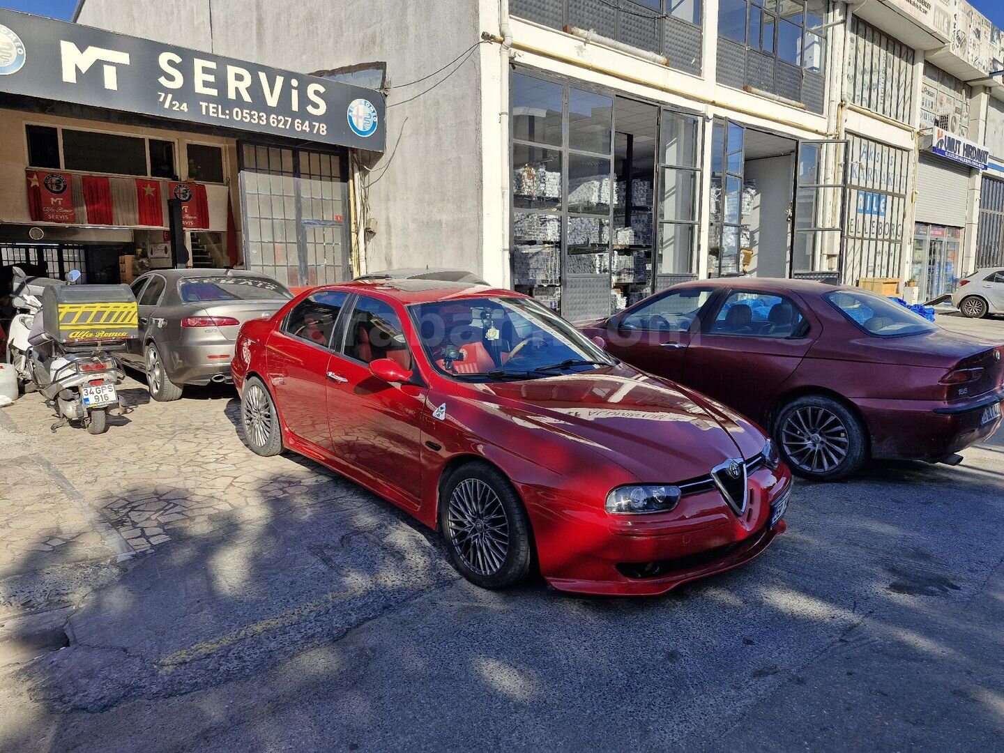 Sahibinden Alfa Romeo 156 1.6 TS Distinctive 2002 Model İstanbul 290.000 km Kırmızı 3