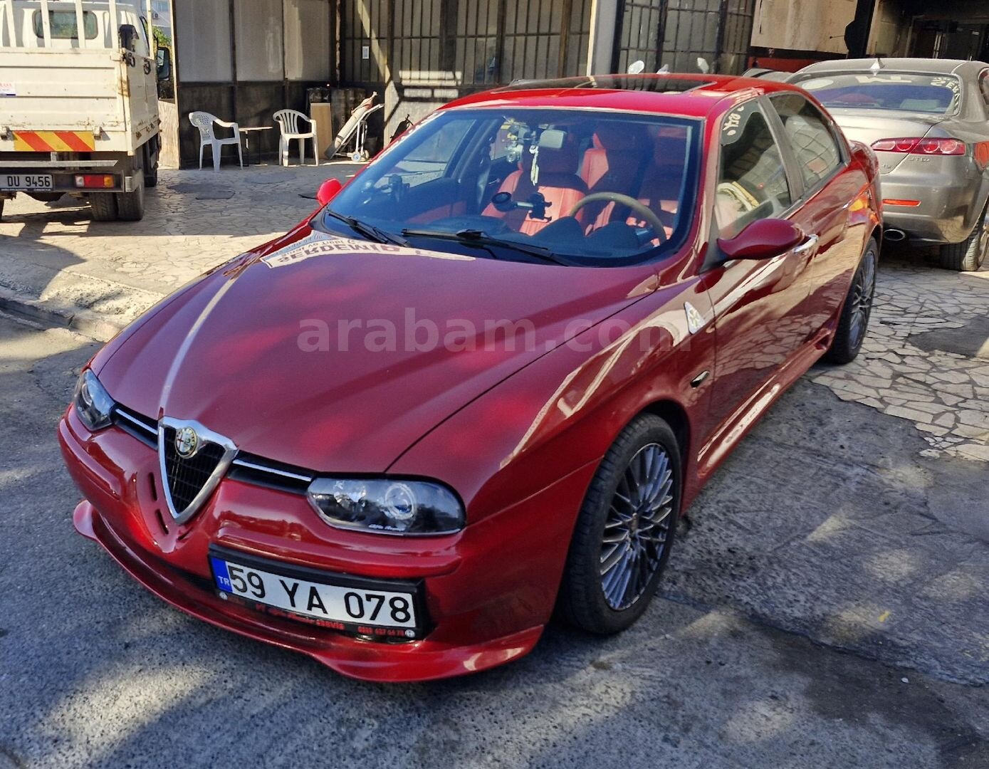 Sahibinden Alfa Romeo 156 1.6 TS Distinctive 2002 Model İstanbul 290.000 km Kırmızı 2