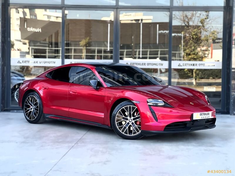 Galeriden Porsche Taycan Elektrik 4S Performance 2020 Model İzmir 50.100 km Kırmızı