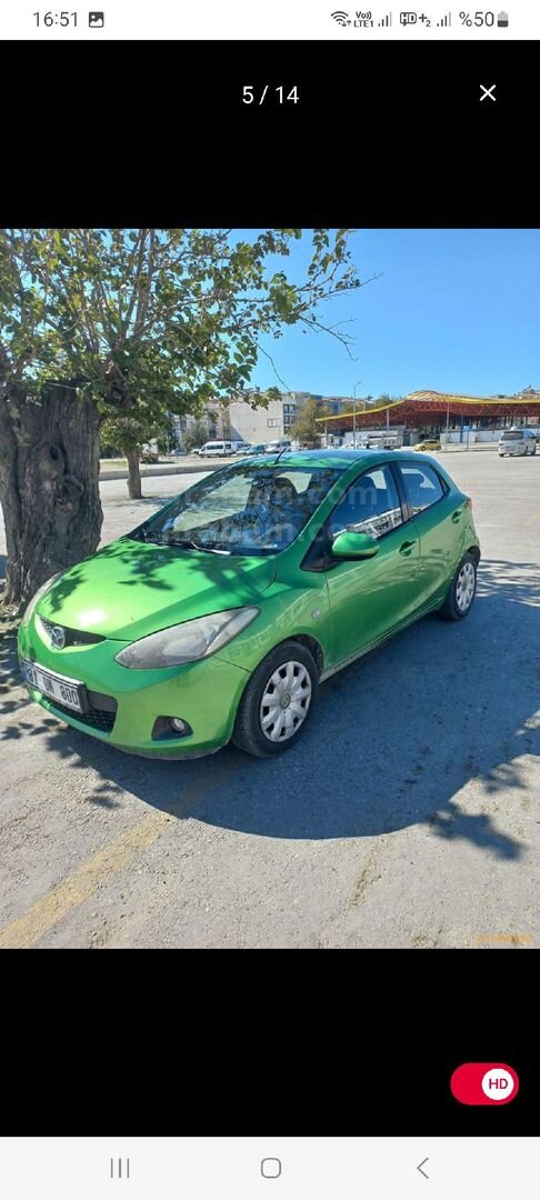 Sahibinden Mazda 2 1.3 Go 2009 Model İzmir 276.000 km Yeşil (metalik) 2