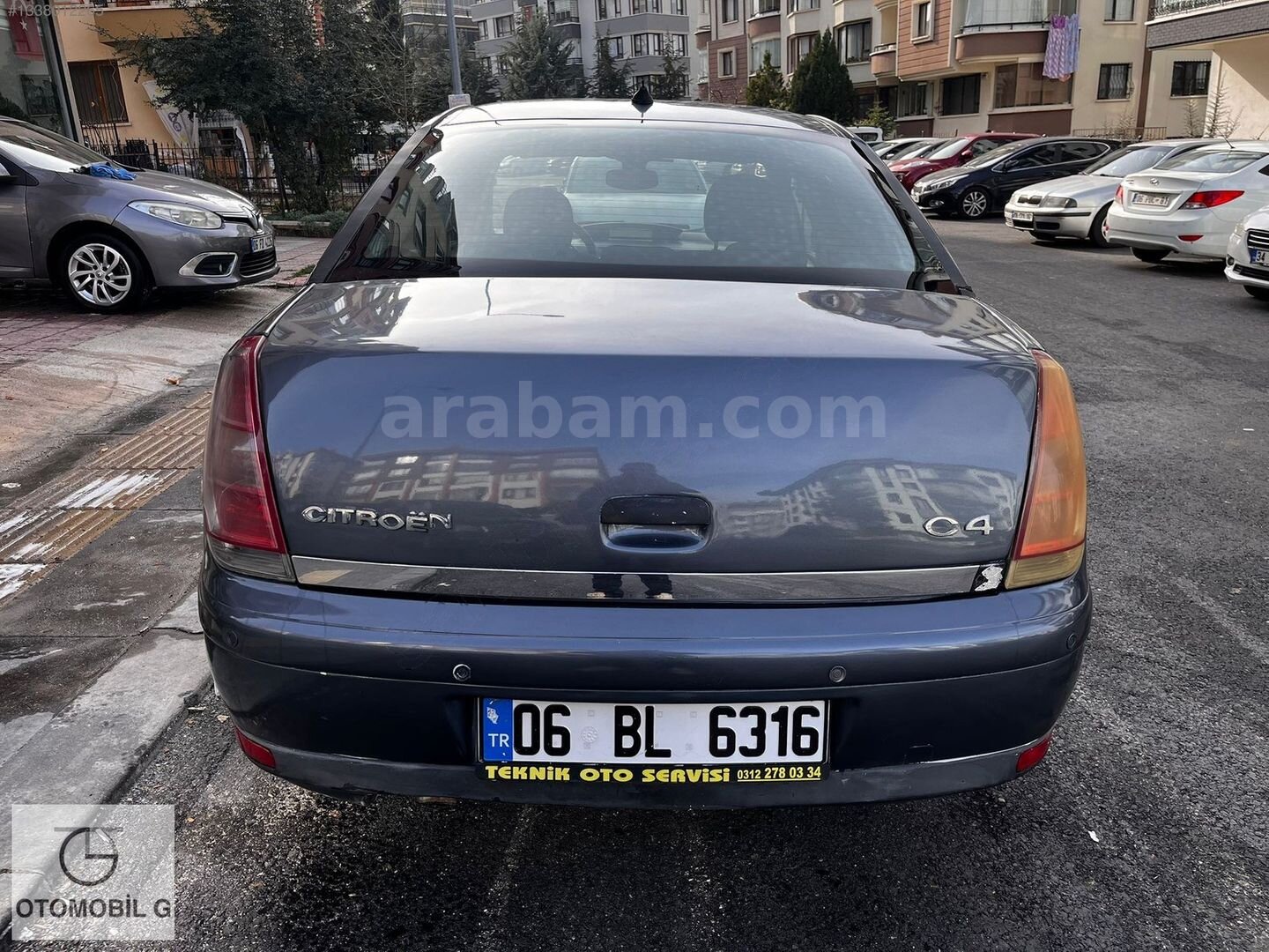 Galeriden Citroen C4 1.6 HDi SX 2008 Model Ankara 197.000 km Gri 6