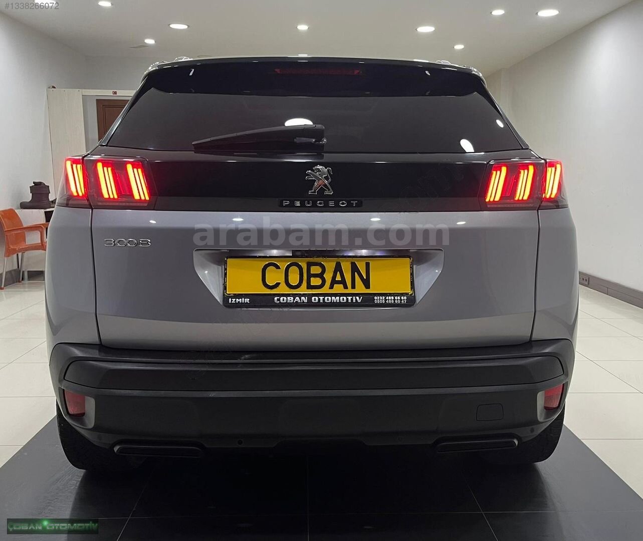 ÇOBAN OTOMOTİV'DEN 2021 PEUGEOT 3008 ALLURE CAM TAVAN 94.000'DE 5