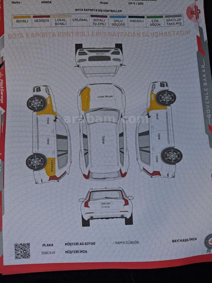 Sahibinden Honda CR-V 2.0i Executive 2011 Model 7