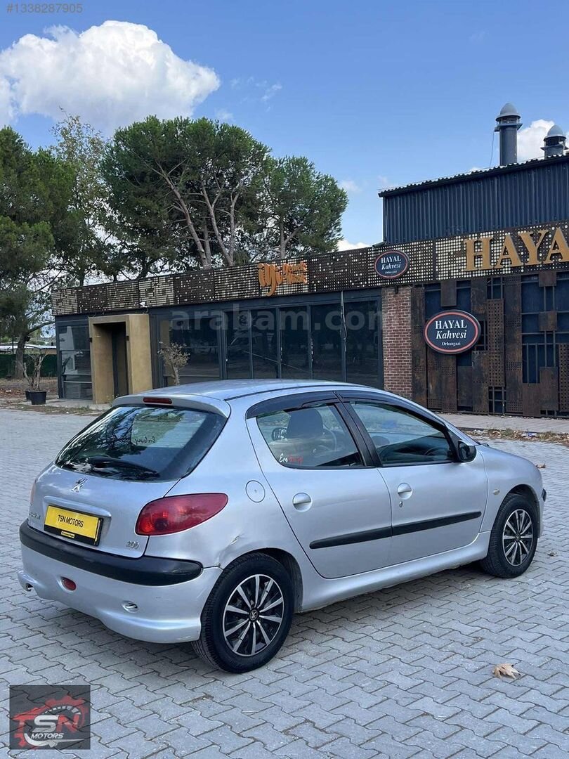 Galeriden Peugeot 206 1.4 X-Line 2004 Model Bursa 273.000 km Gri 3