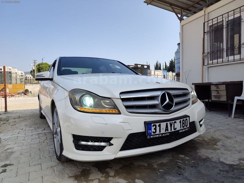 Galeriden Mercedes - Benz C 180 Kompressor BlueEfficiency AMG 2012 Model Hatay 220.000 km Beyaz