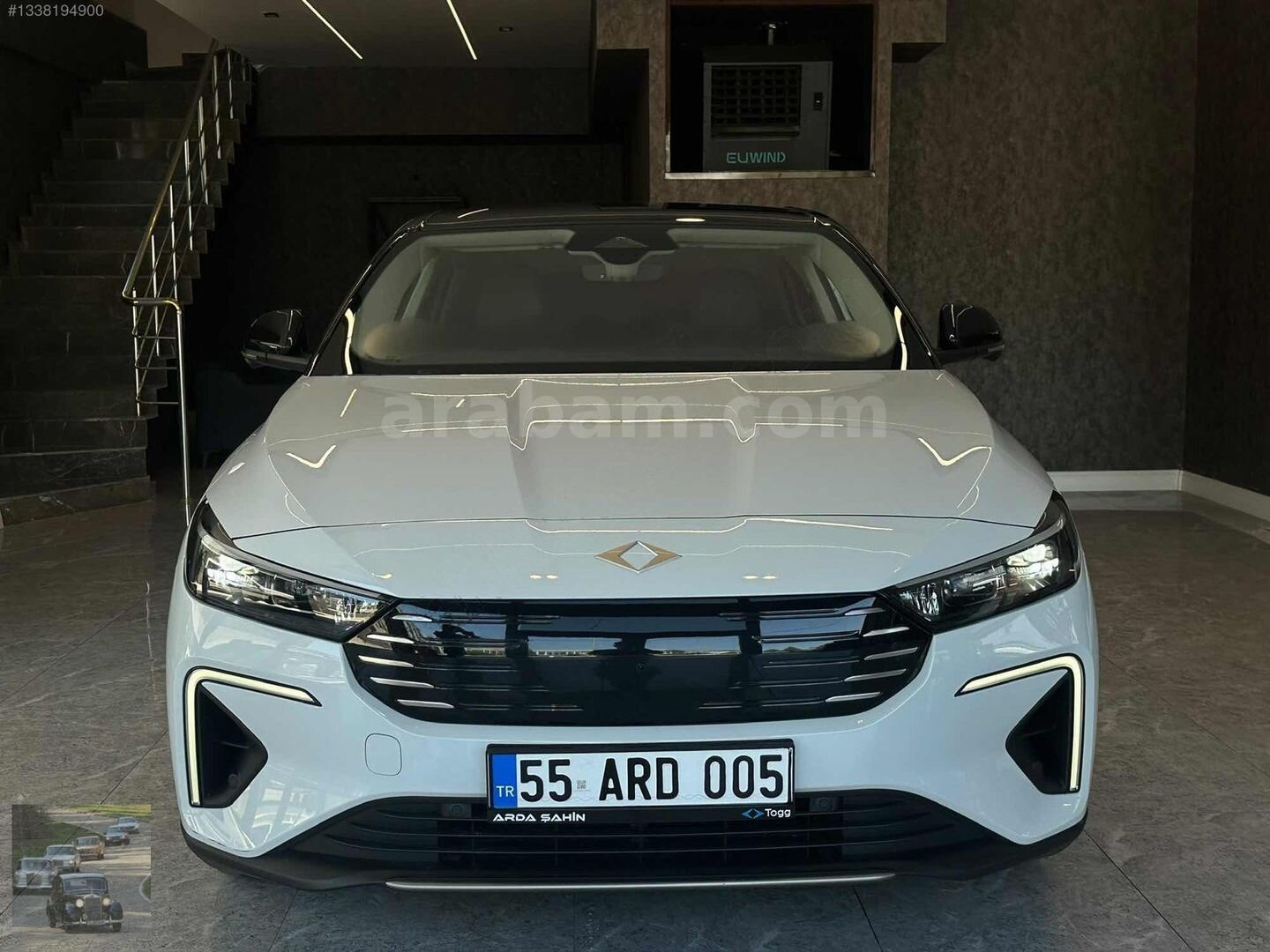 Galeriden TOGG T10F V2 Uzun Menzil 2026 Model Samsun 15.000 km Beyaz 2