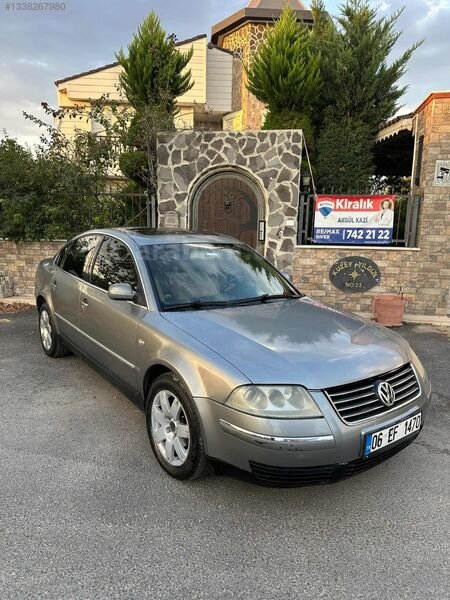 Galeriden Volkswagen Passat 1.9 TDi Exclusive 2003 Model Antalya 615.000 km Gri