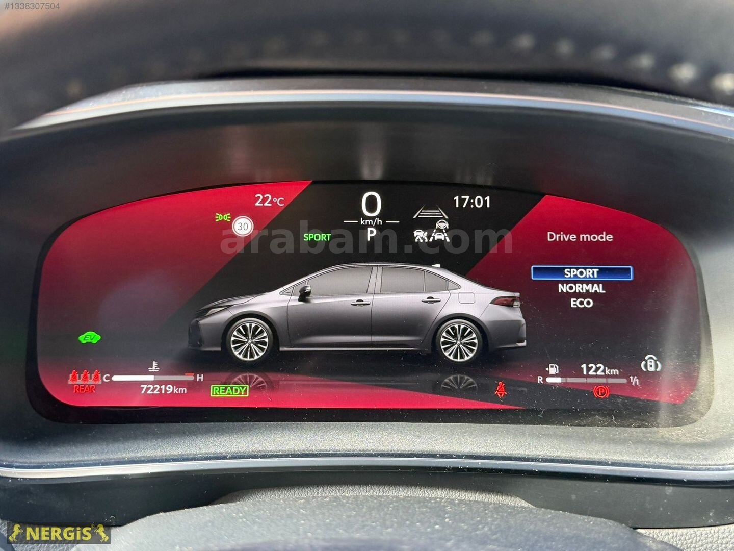 Galeriden Toyota Corolla 1.8 Hybrid Dream 2023 Model İstanbul 72.000 km Gri 4