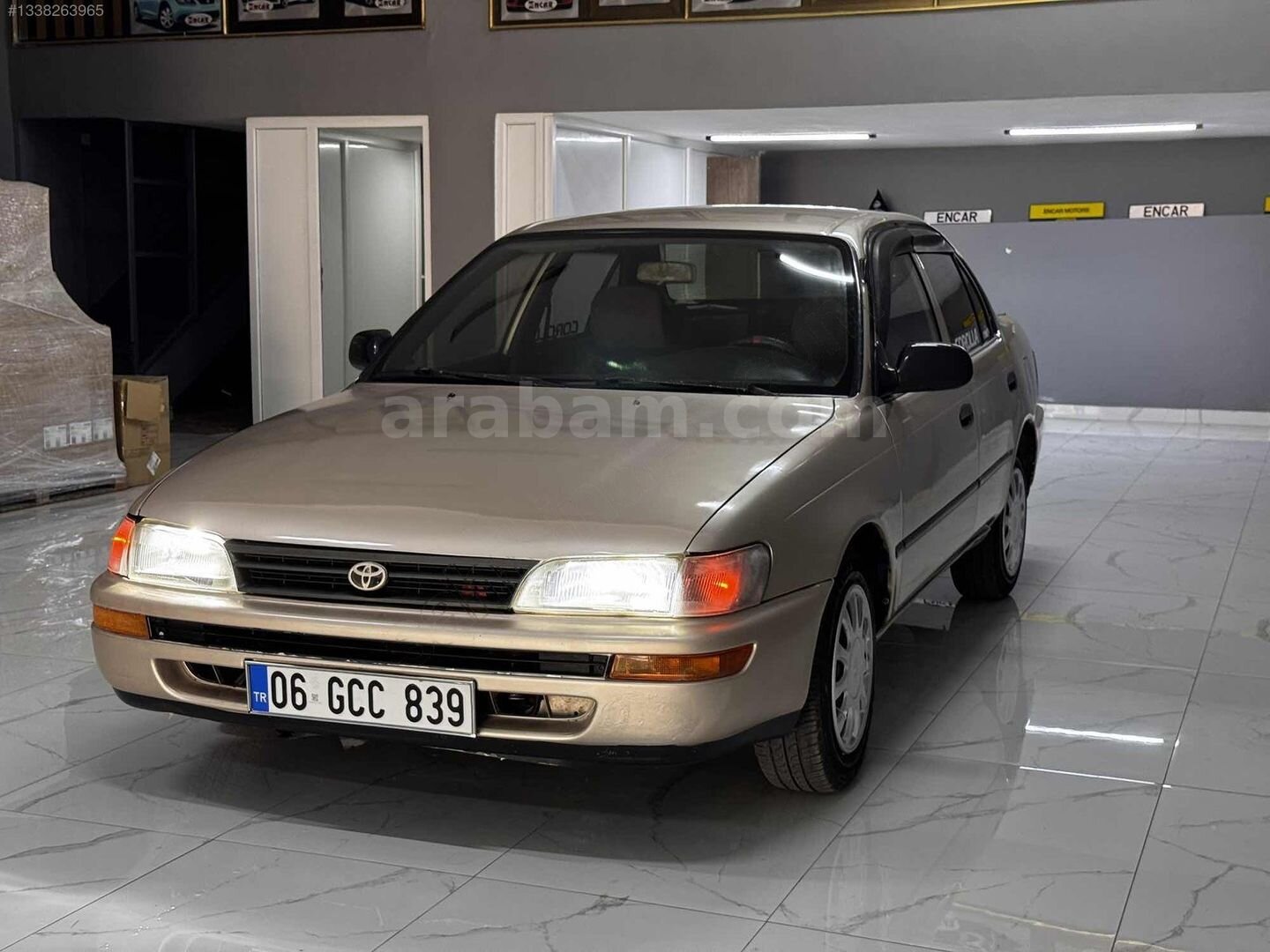 Galeriden Toyota Corolla 1.6 GLi 1997 Model Adana 350.000 km Bej 5