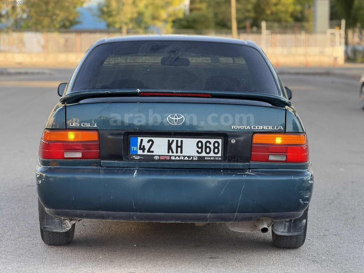 Galeriden Toyota Corolla 1.6 GLi 1996 Model Aksaray 520.000 km Yeşil 6