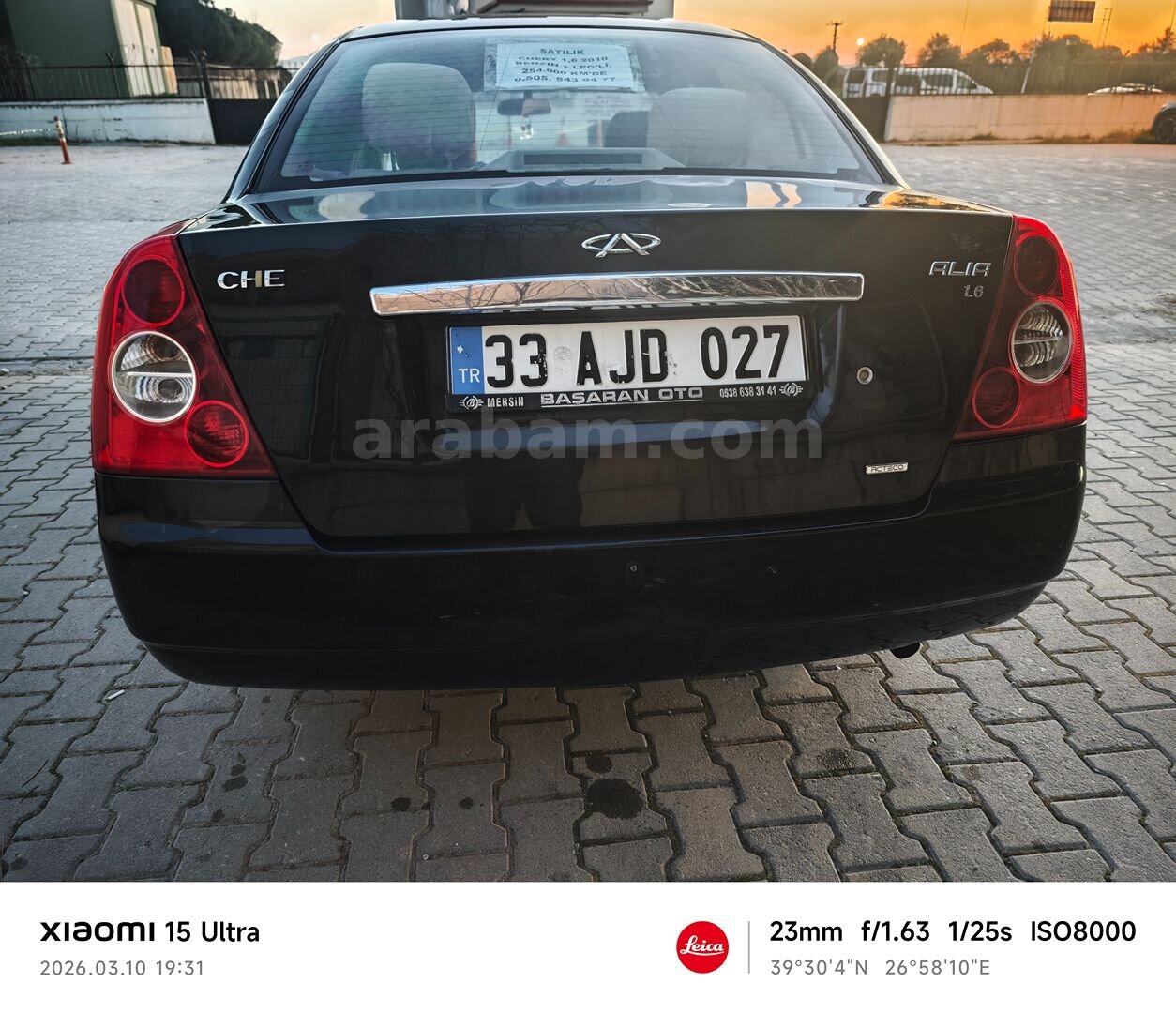Sahibinden Chery Alia 1.6 Acteco Lusso 2010 Model Balıkesir 256.000 km Siyah 7