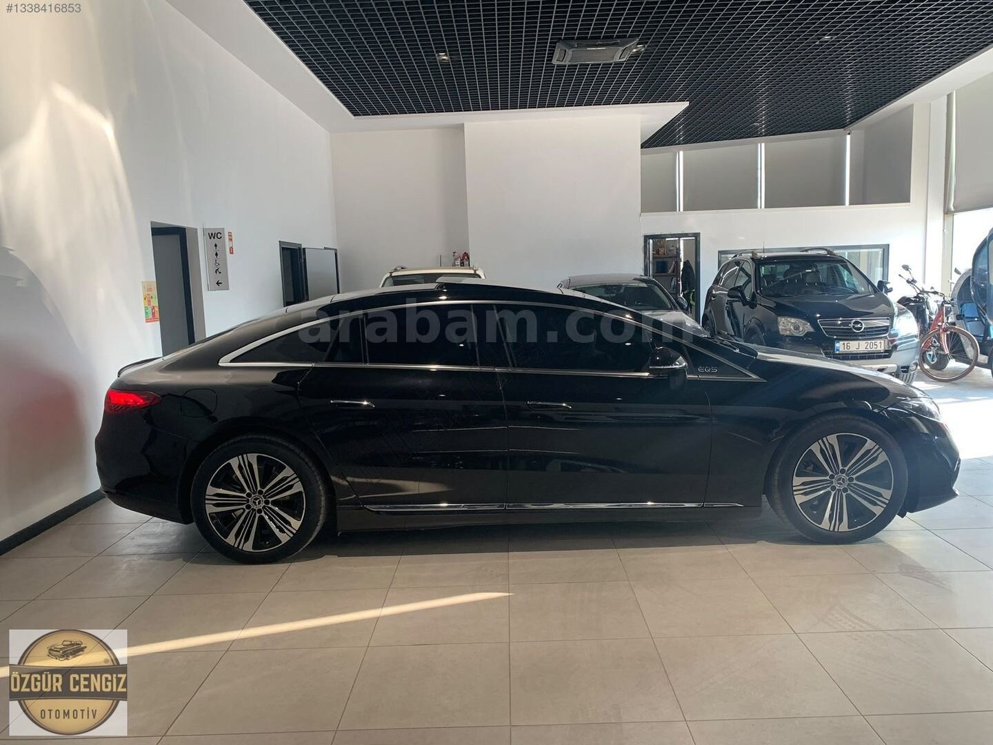 Galeriden Mercedes - Benz EQS 450+ 2023 Model Bursa 43.000 km Siyah 3
