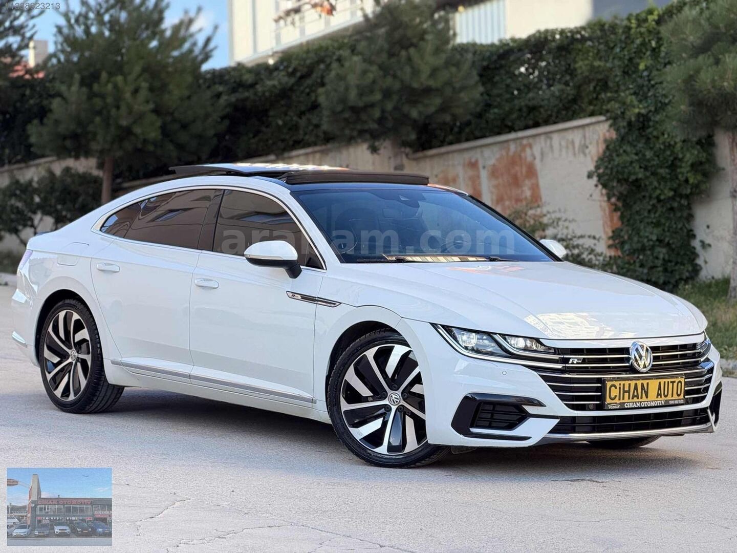Galeriden Volkswagen Arteon 1.5 TSI R Line 2018 Model Yozgat 166.000 km Beyaz 5