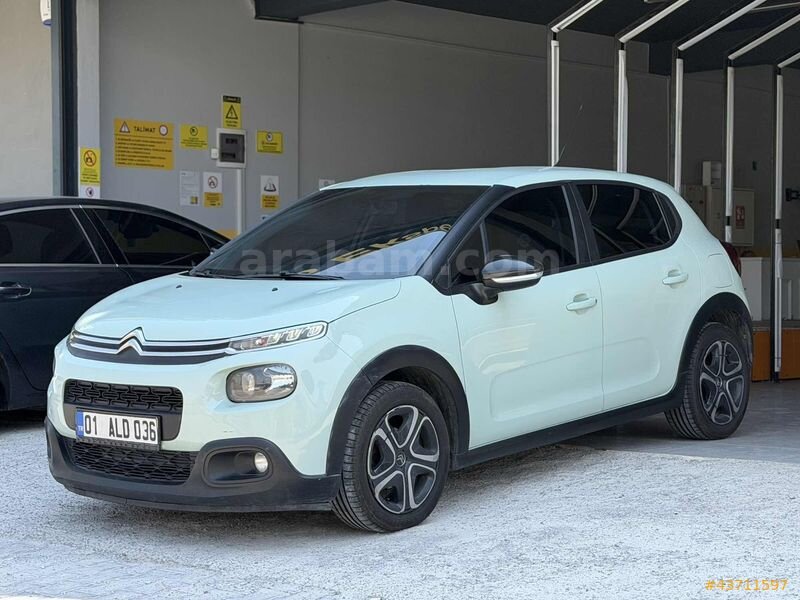 Galeriden Citroen C3 1.6 BlueHDI Feel 2017 Model Mersin 217.000 km Yeşil