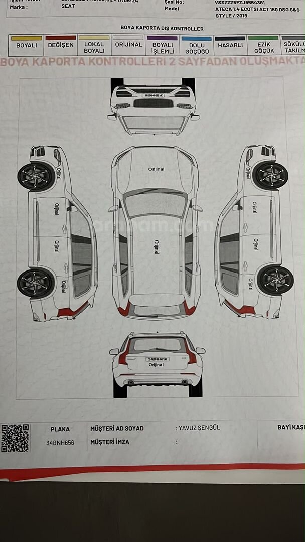 Sahibinden Seat Ateca 1.4 EcoTSI Style 2018 Model 6