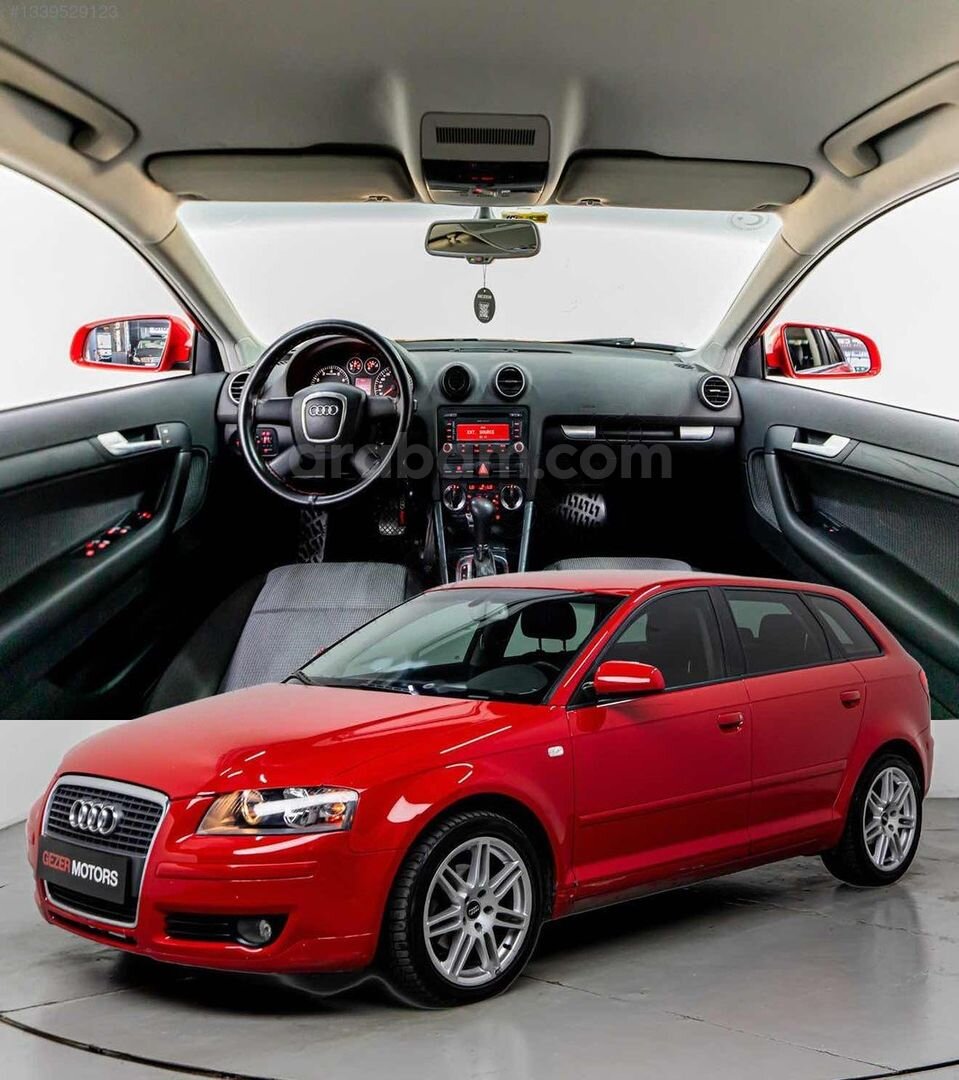 Galeriden Audi A3 Sportback 1.6 Attraction 2008 Model İstanbul 200.000 km Kırmızı 7