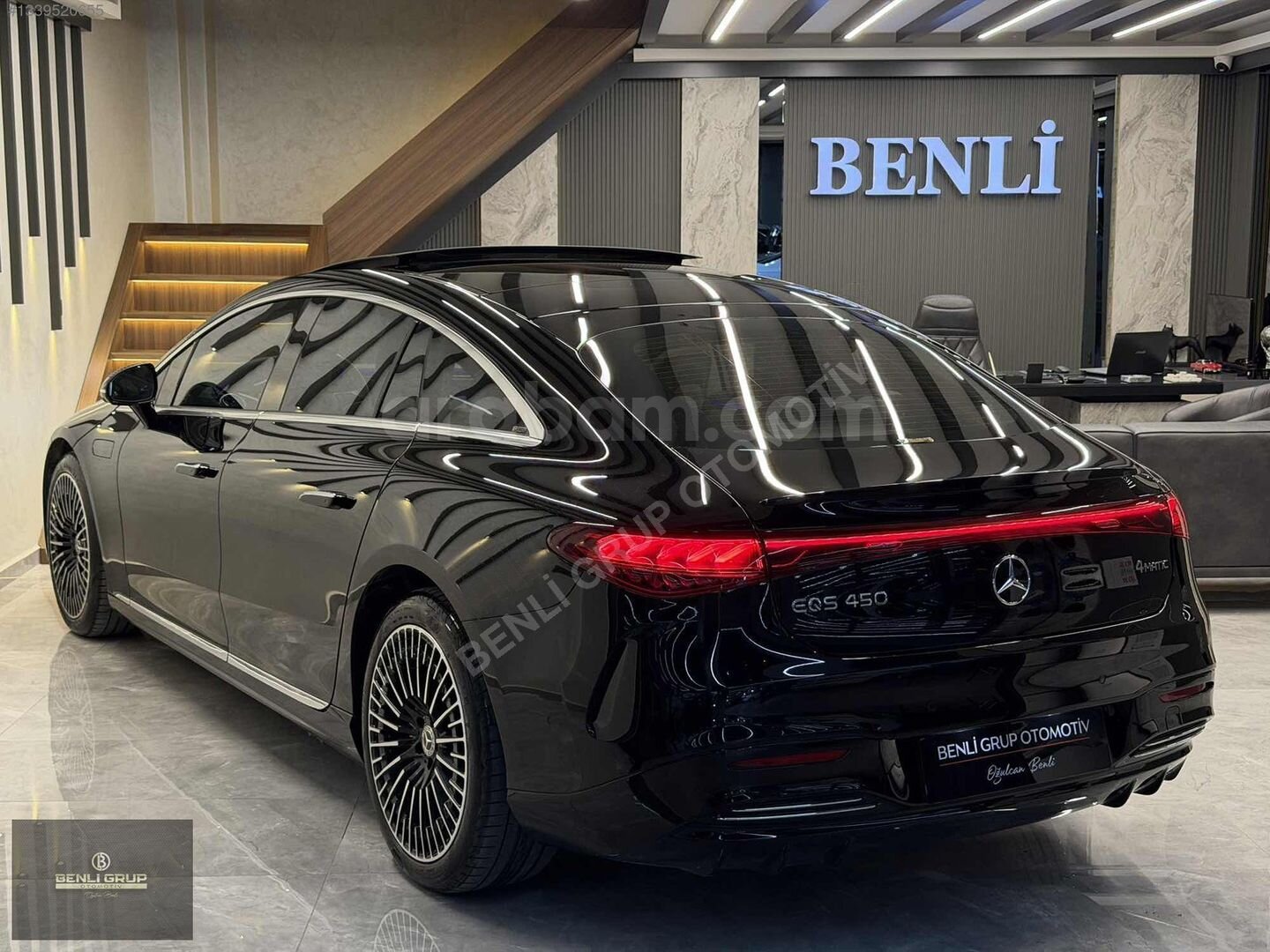 Galeriden Mercedes - Benz EQS 450+ 2024 Model Ankara 25.000 km Siyah 5