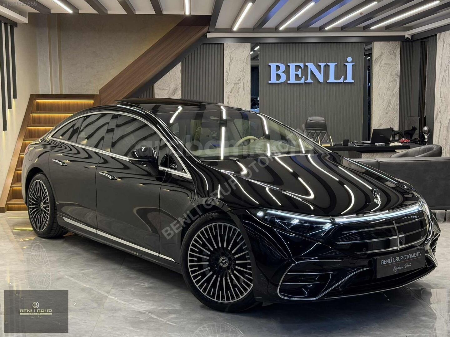 Galeriden Mercedes - Benz EQS 450+ 2024 Model Ankara 25.000 km Siyah 3