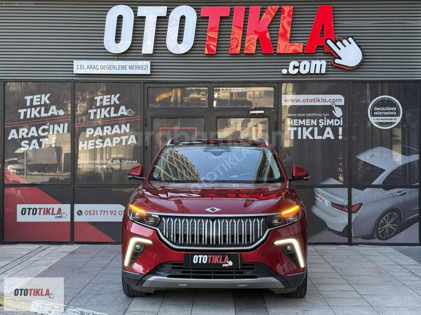 OTOTIKLA -2024 TOGG V2 UZUN MENZİL CAM TAVAN MERİDİAN HATASIZ 2
